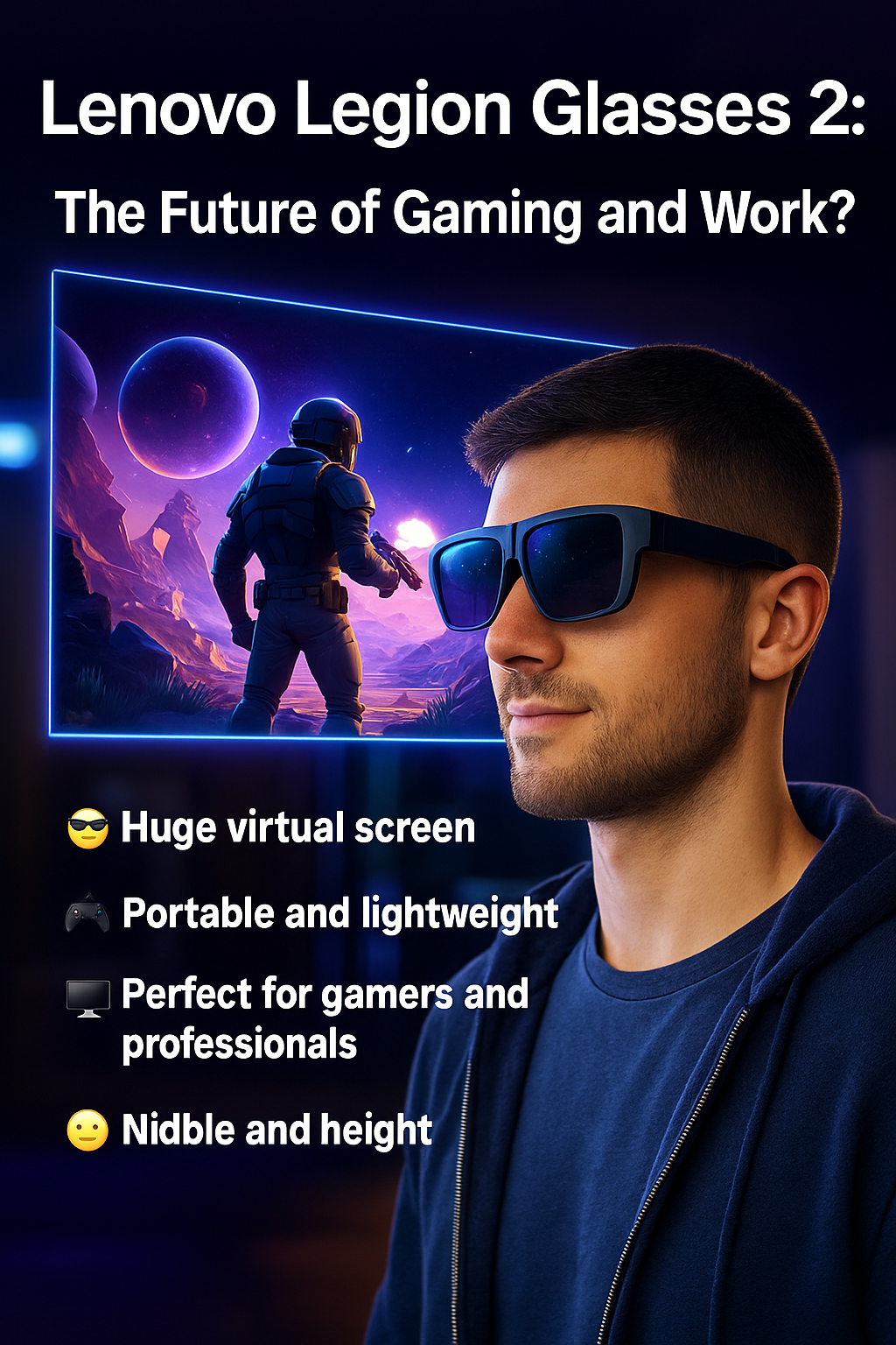 Lenovo Legion Glasses 2: להכניס את המסך הענק לעיניים – האם זה עתיד הגיימינג והעבודה? 🕶️🎮