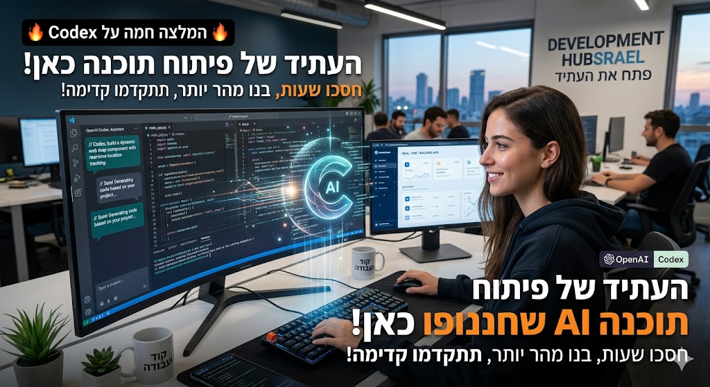 🔥 המלצה חמה על Codex – העתיד של פיתוח תוכנה כבר כאן! 🔥