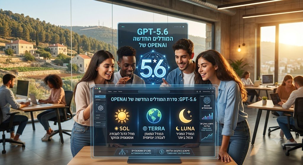 🚀 ה-AI כבר לא רק מדבר, הוא עובד: הכירו את סדרת GPT-5.6 החדשה!