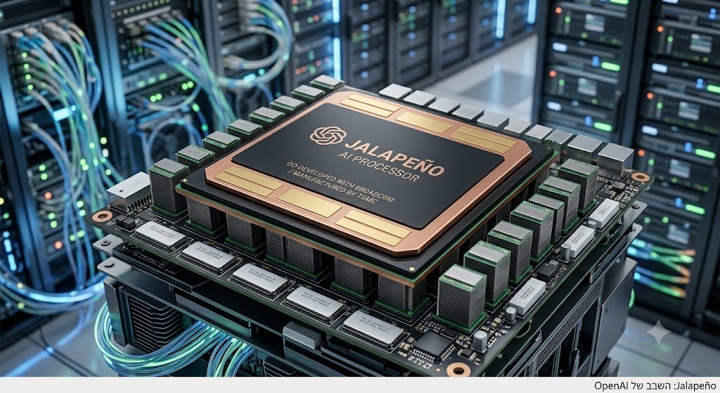 מהפכה בחומרה: OpenAI ו-Broadcom חושפות את Jalapeño – שבב ה-AI הייעודי הראשון של החברה